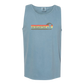 On Island Time - Comfort Colors - Unisex Tank - Neutral Colors & Blues