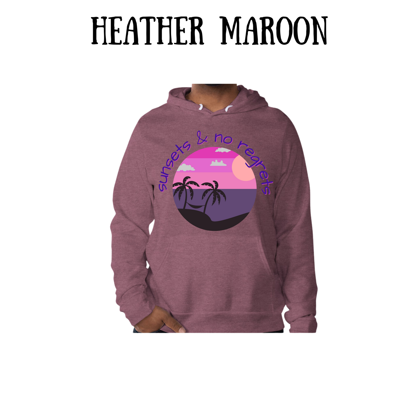 VP - Sunsets & No Regrets - Sponge Fleece Hoodie - Assorted Colors