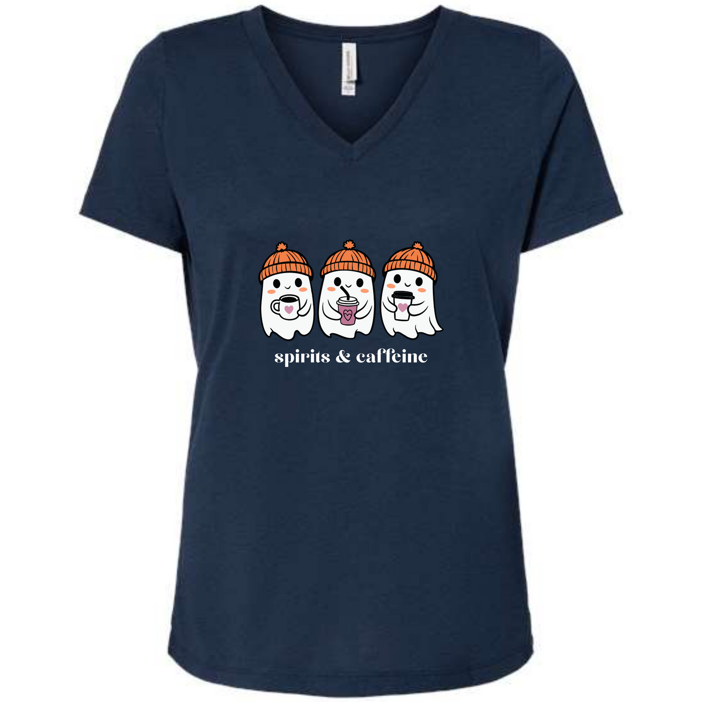 Spirits & Caffeine - Women's V-Neck - Assorted Colors