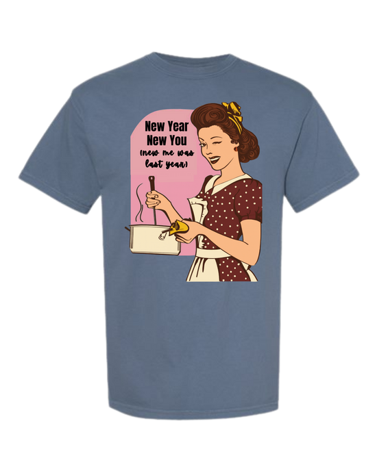 New Year New You - Comfort Colors - Heavyweight Unisex Tee - Blues