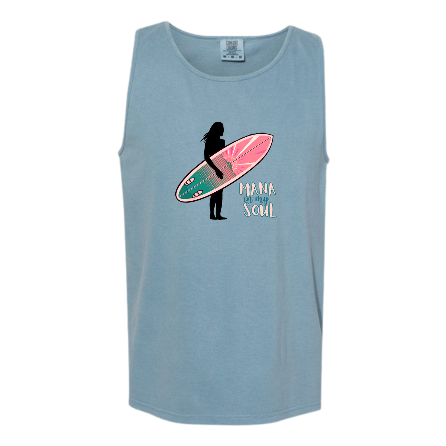 Mana in My Soul - Comfort Colors - Unisex Tank - Neutral Colors & Blues