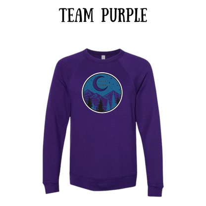 CP - Keep Shining - Sponge Fleece Raglan Sweatshirt - Blues, Purples