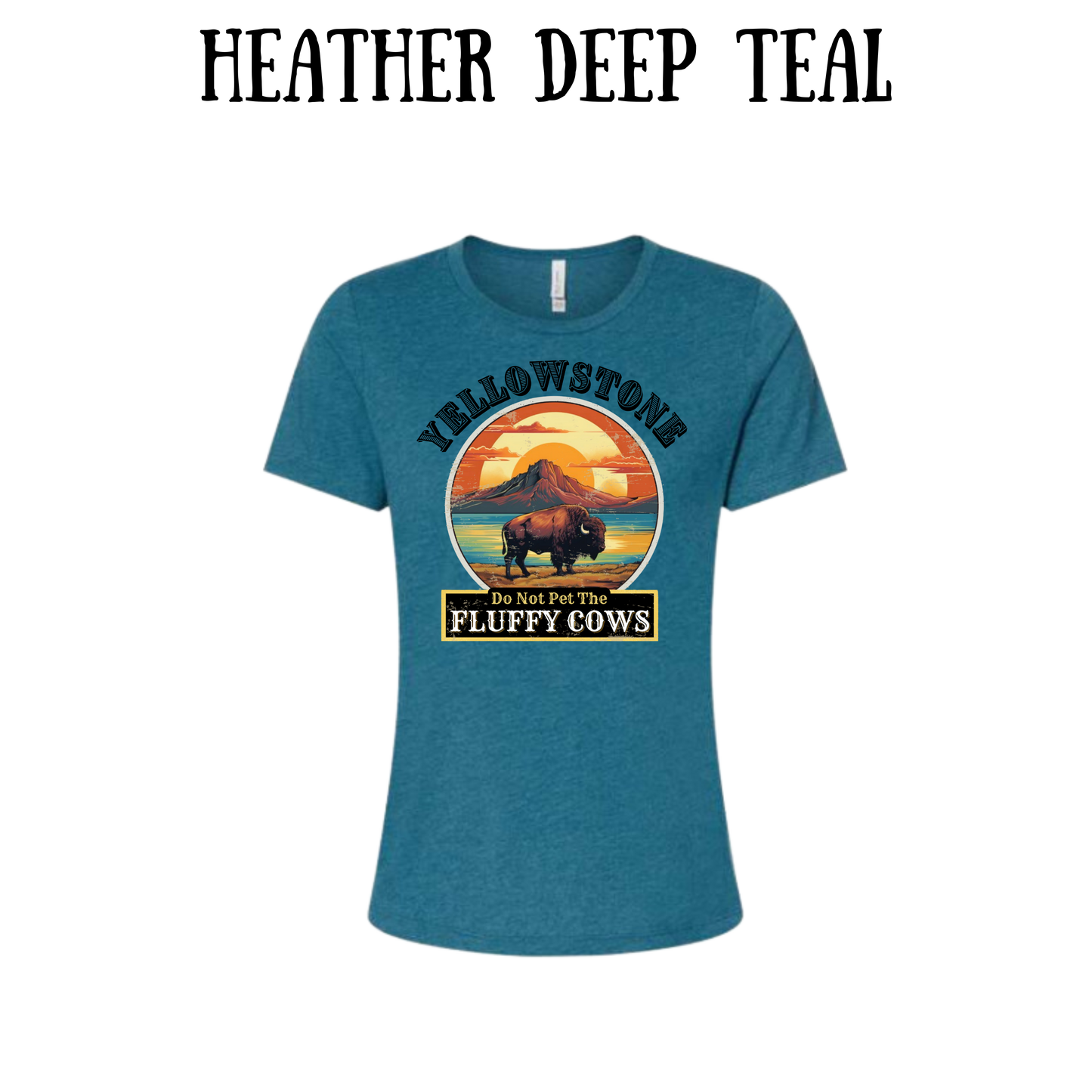 CP - Yellowstone: Fluffy Cows - Women's Relaxed Fit Tee - Assorted Colors