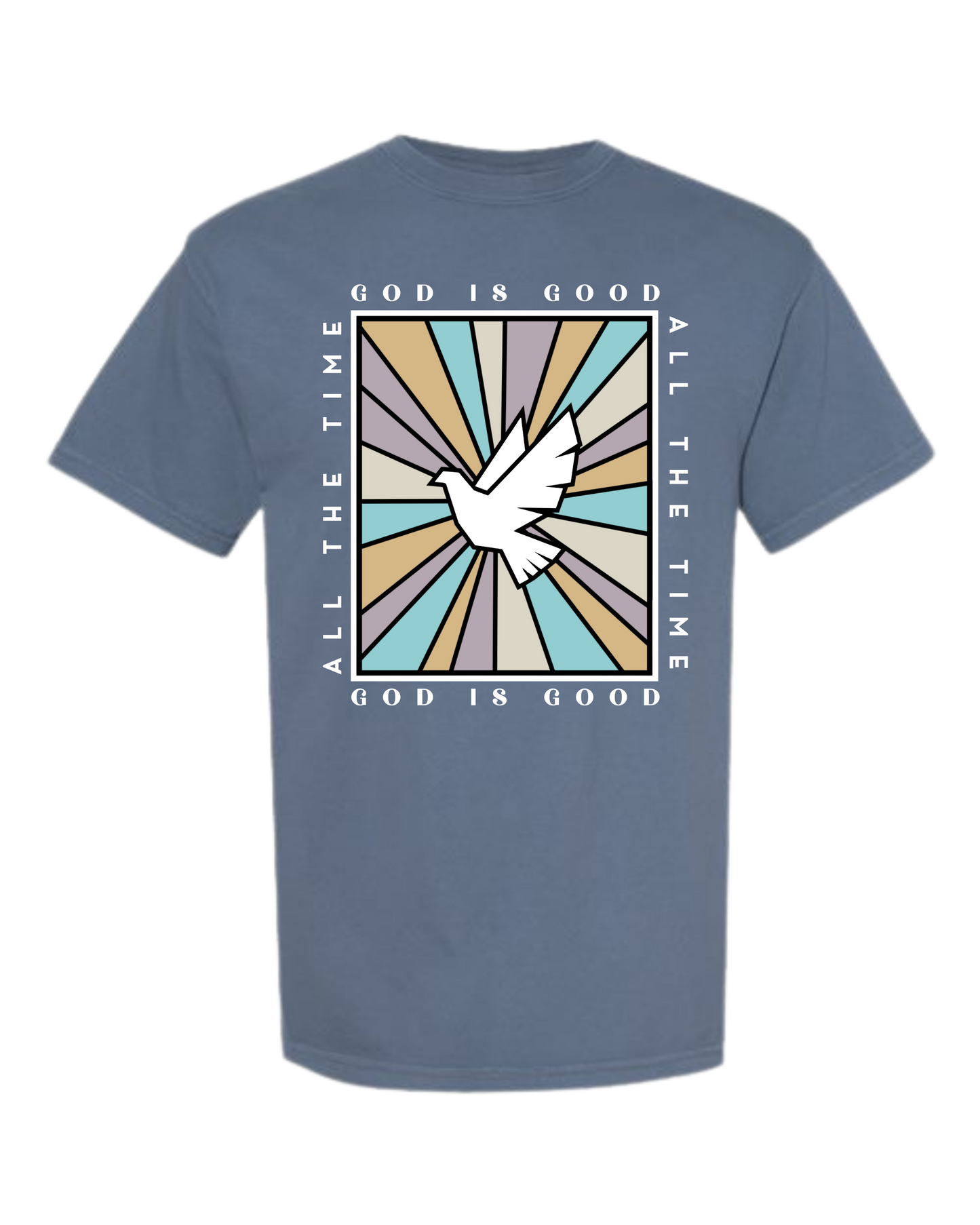 God Is Good - Comfort Colors - Heavyweight Unisex Tee - Blues