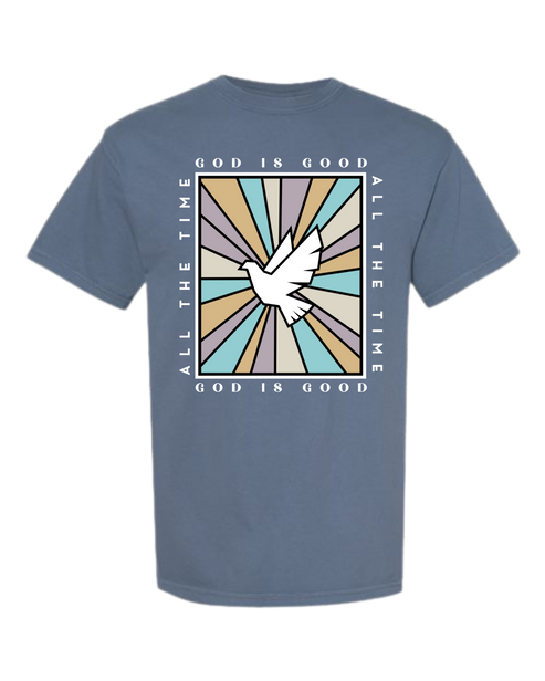 God Is Good - Comfort Colors - Heavyweight Unisex Tee - Blues