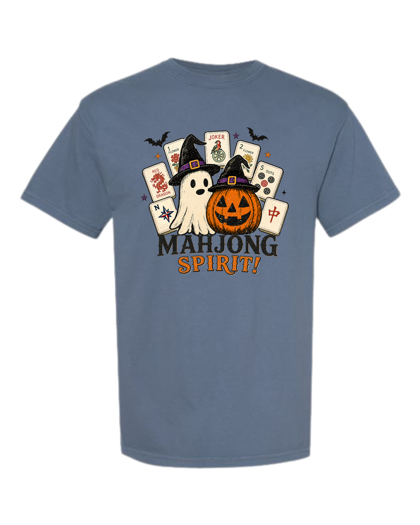 Mahjong Spirit - Comfort Colors - Heavyweight Unisex Tee - Blues