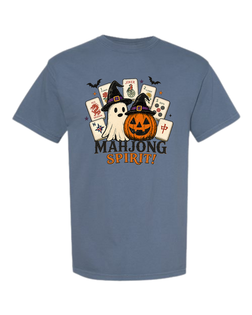 Mahjong Spirit - Comfort Colors - Heavyweight Unisex Tee - Blues