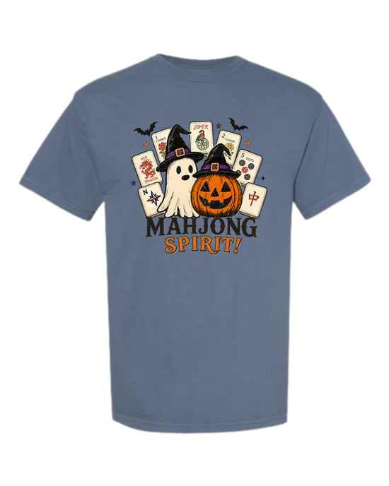 Mahjong Spirit - Comfort Colors - Heavyweight Unisex Tee - Blues