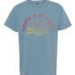 Sunsets & No Regrets - Comfort Colors - Heavyweight Youth Tee - Neutral Colors & Blues