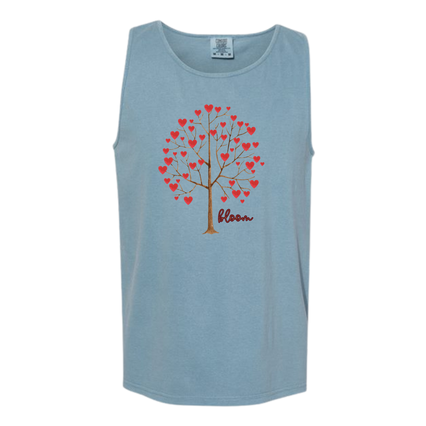 Bloom - Comfort Colors - Unisex Tank - Neutral Colors & Blues