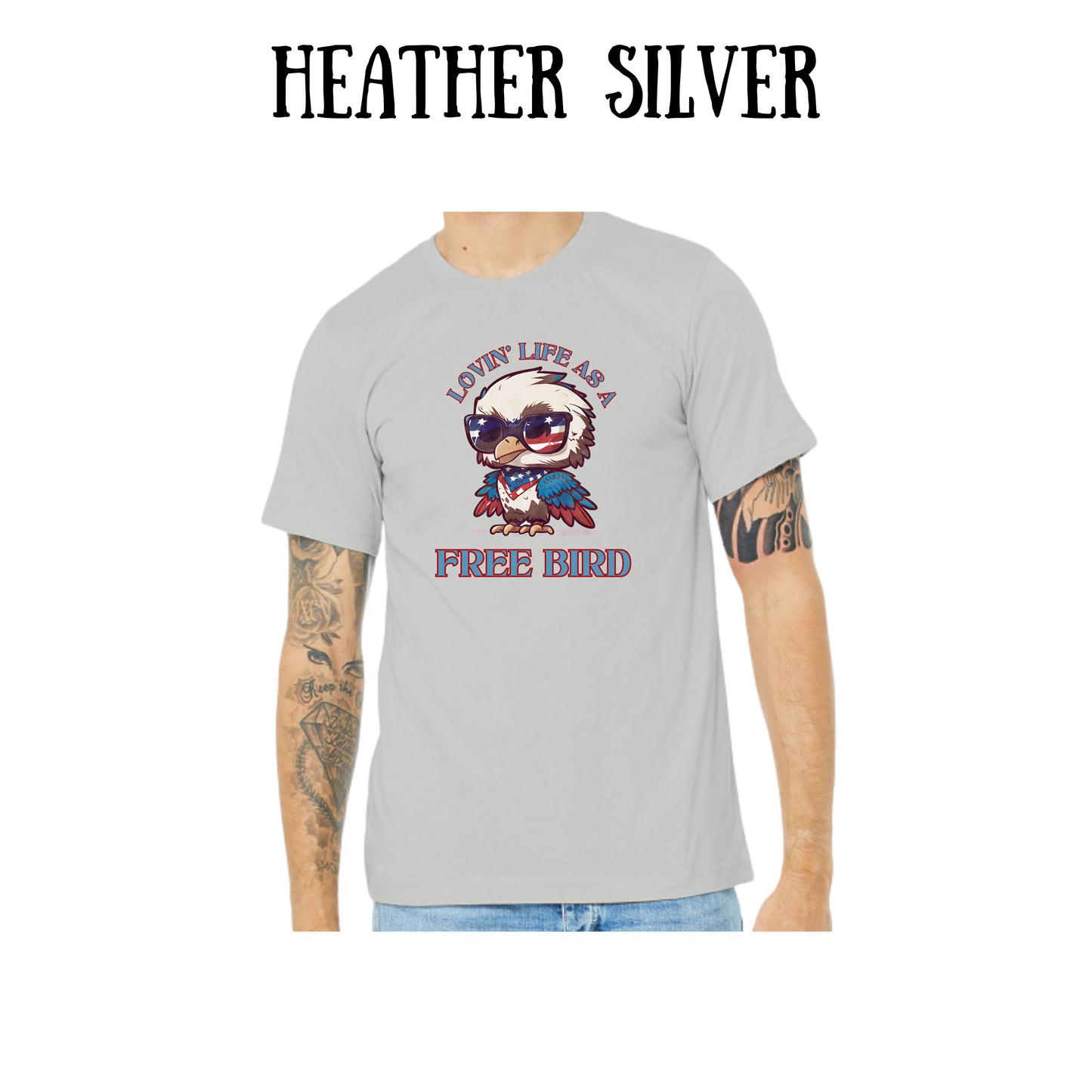 PP - Lovin' Life As A Free Bird - Unisex Tee - Pinks, Purples, Neutrals