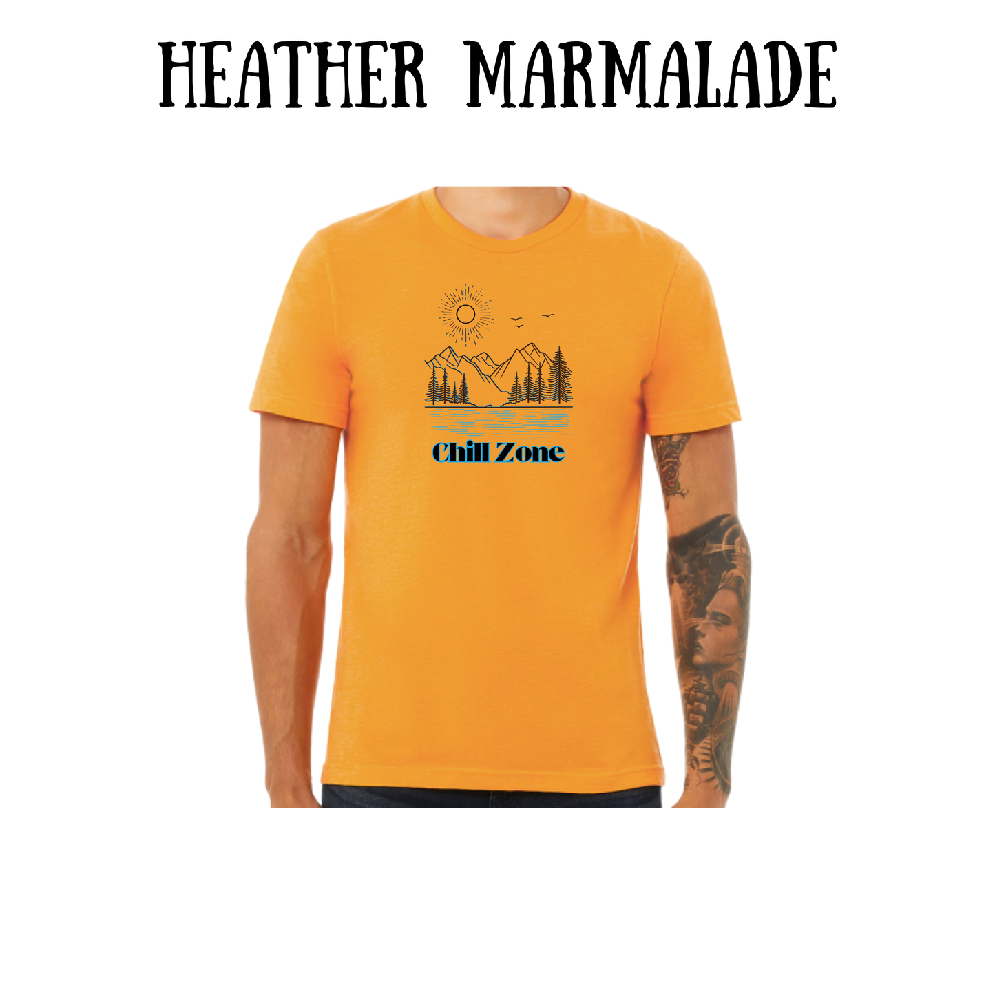 CP - Chill Zone - Unisex Tee - Yellows, Oranges, Reds