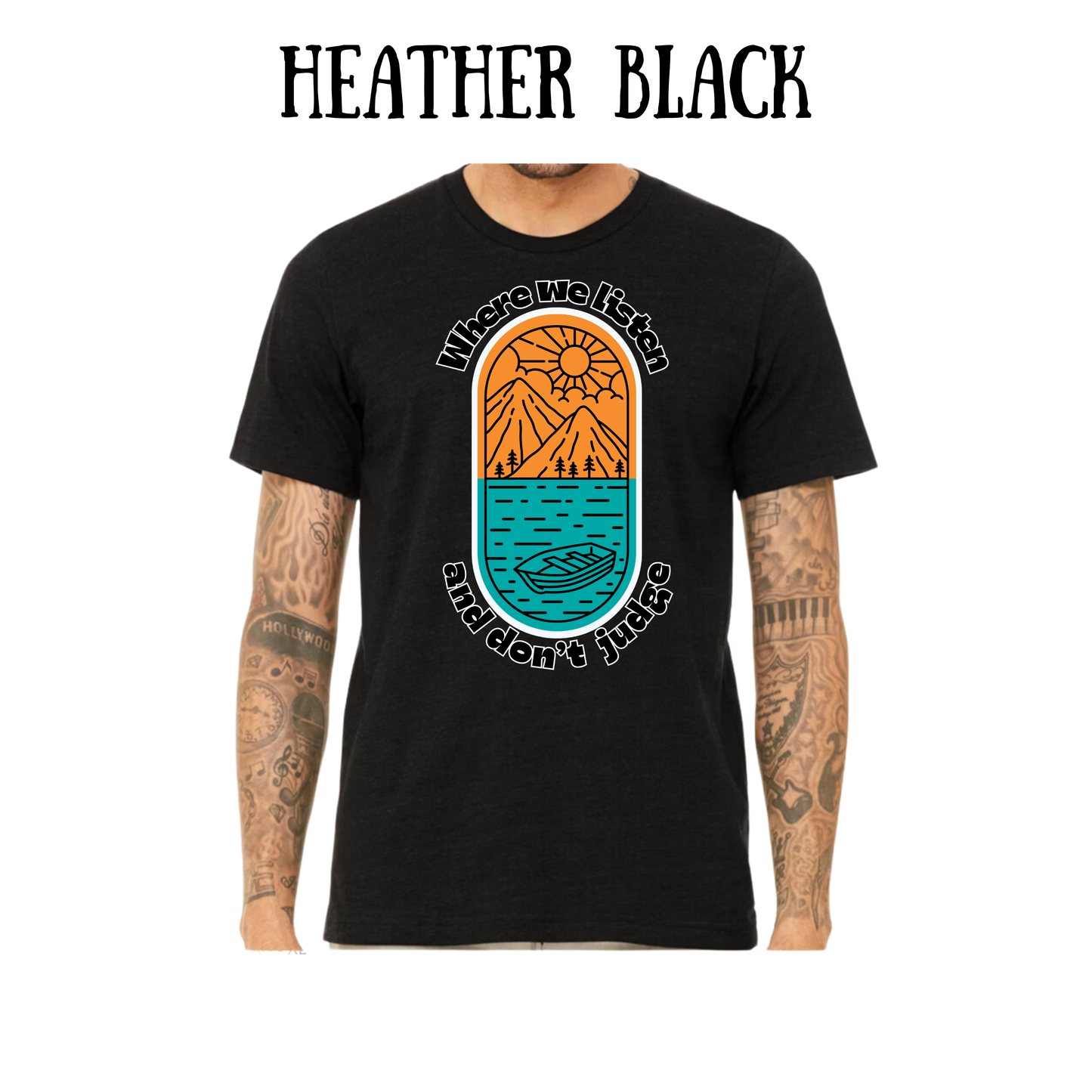 CP - Where We Listen and Don't Judge - Unisex Tee - Blues