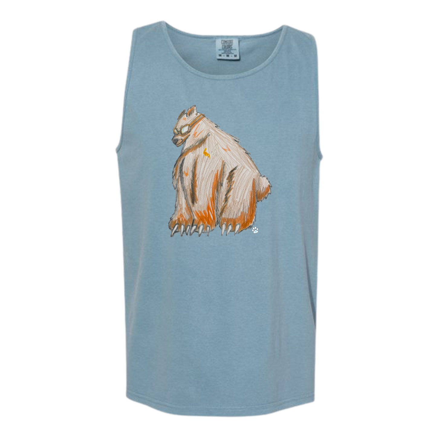 Muscle Bear - Comfort Colors - Unisex Tank - Neutral Colors & Blues