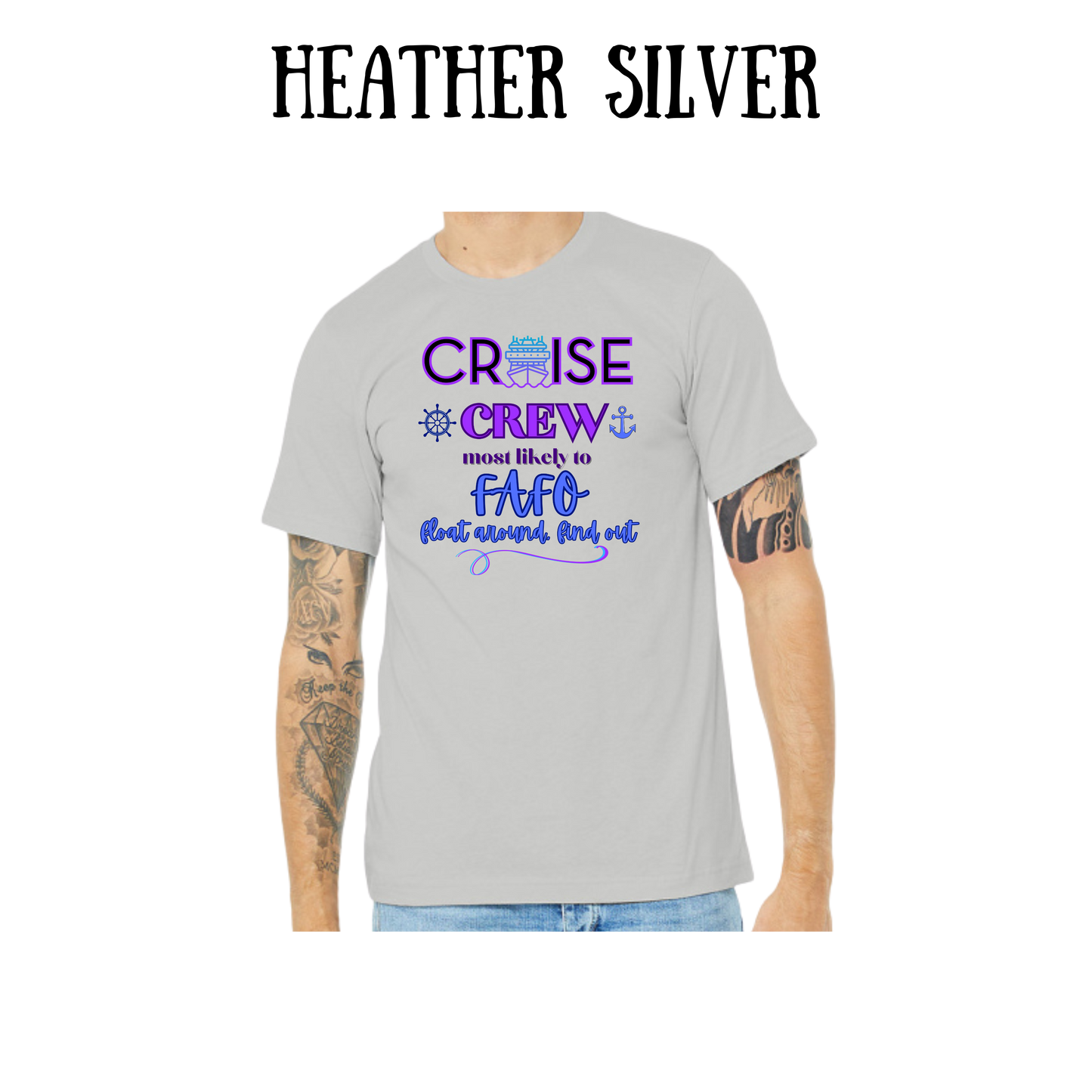 VP - Cruise Crew FAFO - Unisex Tee - Pinks, Purples, Neutrals