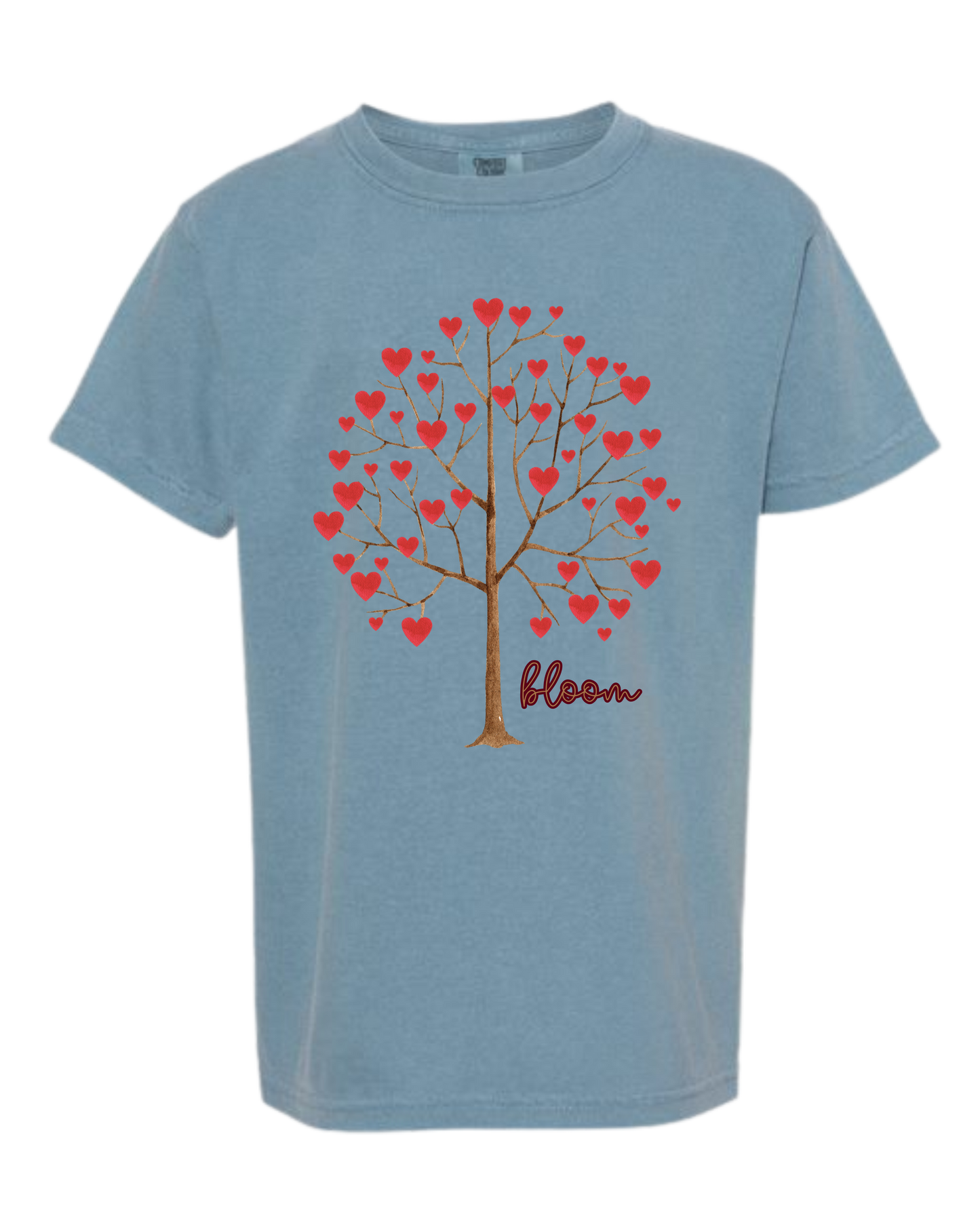 Bloom - Comfort Colors - Heavyweight Youth Tee - Neutral Colors & Blues