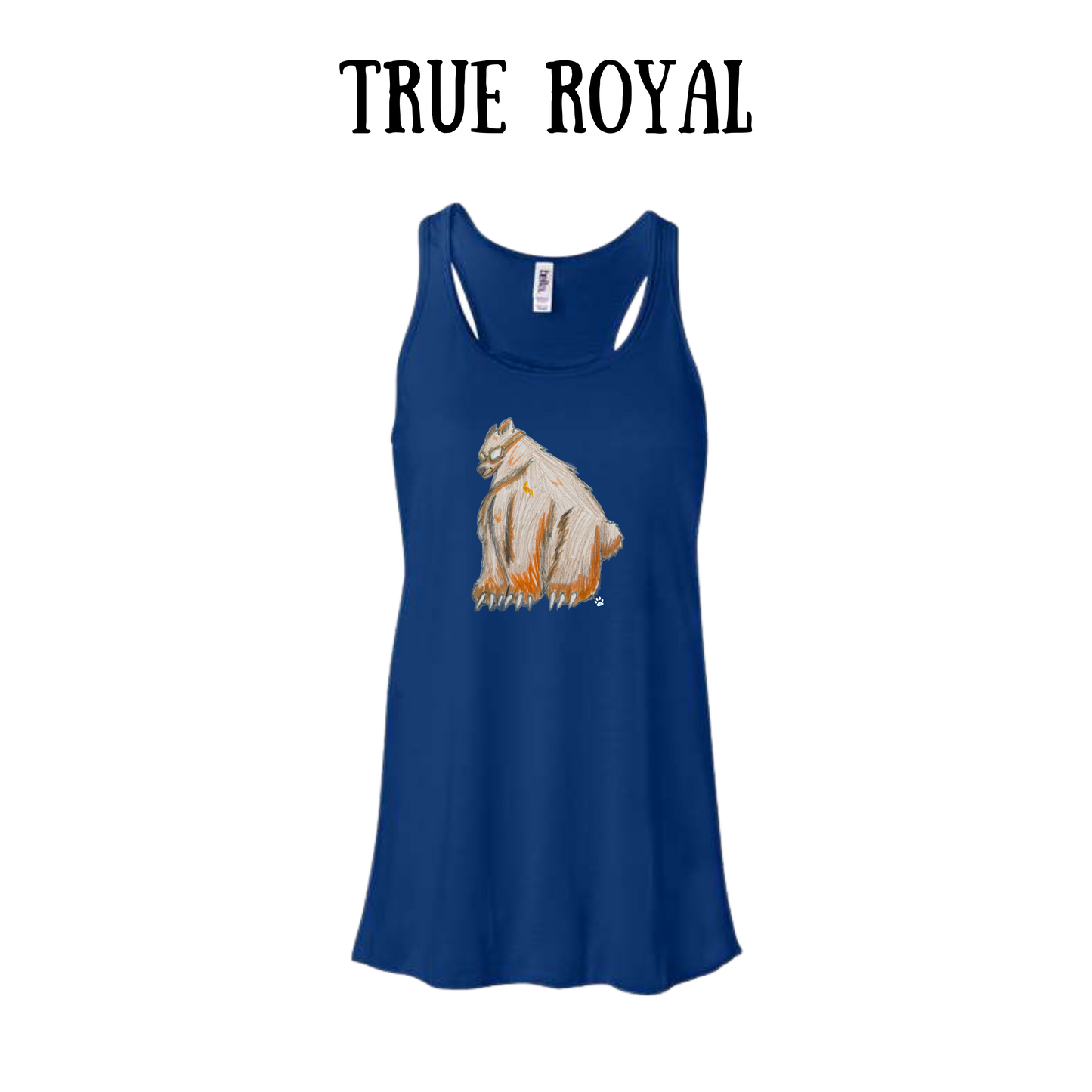 AC - Muscle Bear - Women's Flowy Racerback Tank