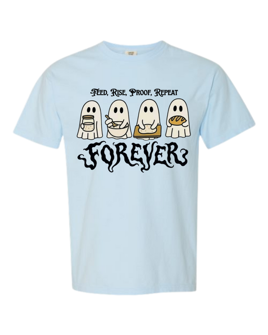Sourdough Ghosties - Comfort Colors - Heavyweight Unisex Tee - Blues