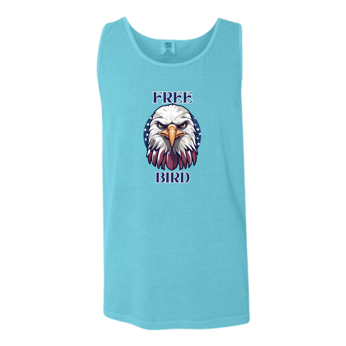 Free Bird - Comfort Colors - Unisex Tank - Neutral Colors & Blues