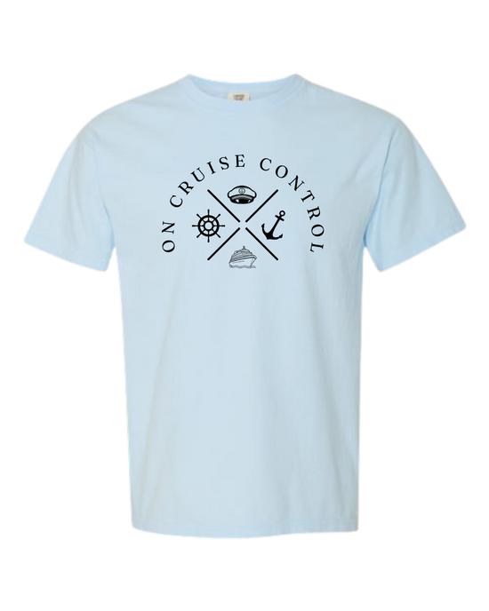 On Cruise Control - Comfort Colors - Heavyweight Unisex Tee - Blues
