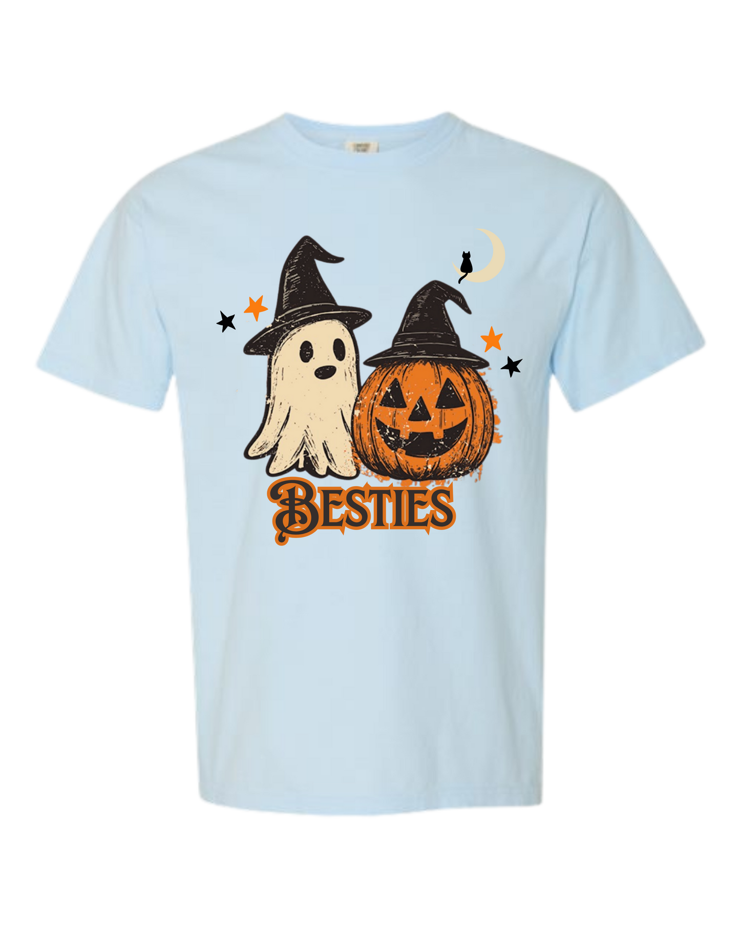 Halloween Besties - Comfort Colors - Heavyweight Unisex Tee - Blues