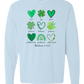 Galatians 5 - St Patrick's Day - Comfort Colors - Heavyweight Long Sleeve Tee - Blues & Greens