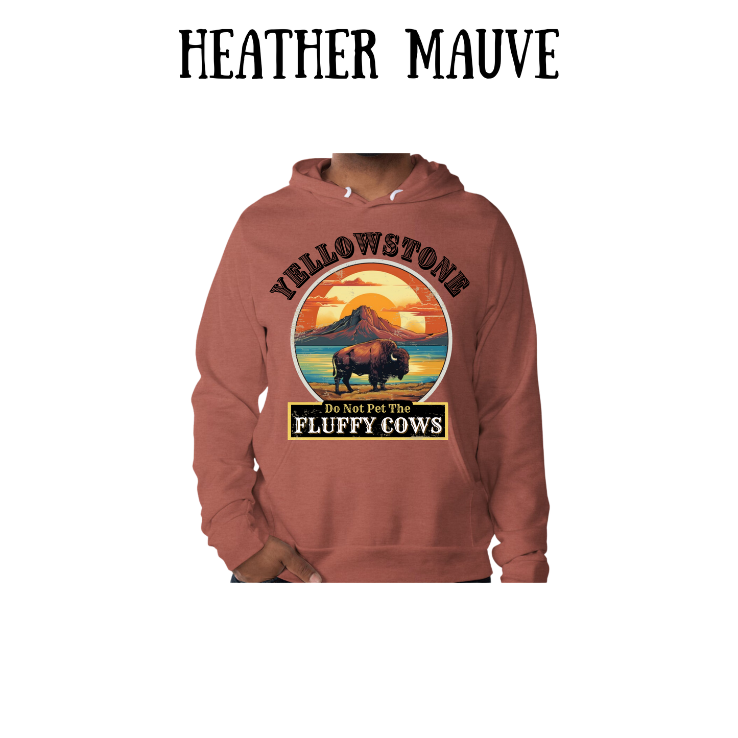 CP - Yellowstone: Fluffy Cows - Sponge Fleece Hoodie - Assorted Colors