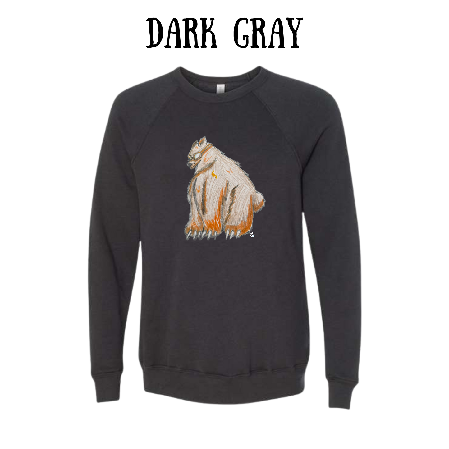 AC - Muscle Bear - Sponge Fleece Raglan Sweatshirt - Greens, Neutrals