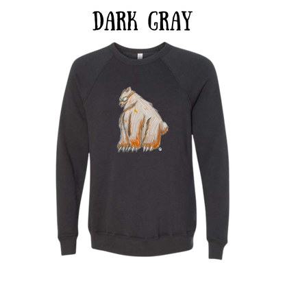AC - Muscle Bear - Sponge Fleece Raglan Sweatshirt - Greens, Neutrals