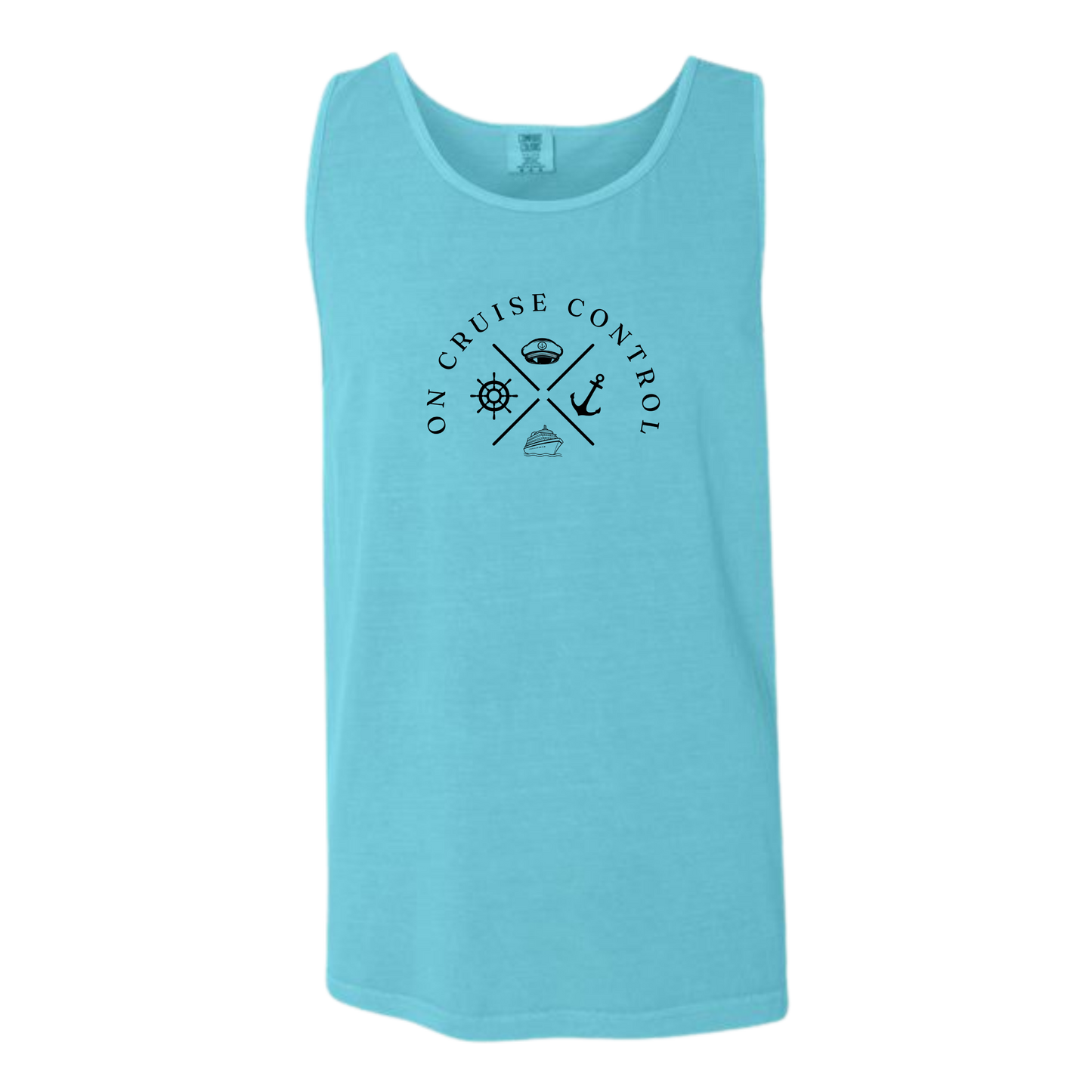 On Cruise Control - Comfort Colors - Unisex Tank - Neutral Colors & Blues