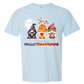 Happy HalloThanksMas Gnomes - Comfort Colors - Heavyweight Unisex Tee - Blues