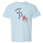 Loves Jesus & America too - Comfort Colors - Heavyweight Unisex Tee - Blues