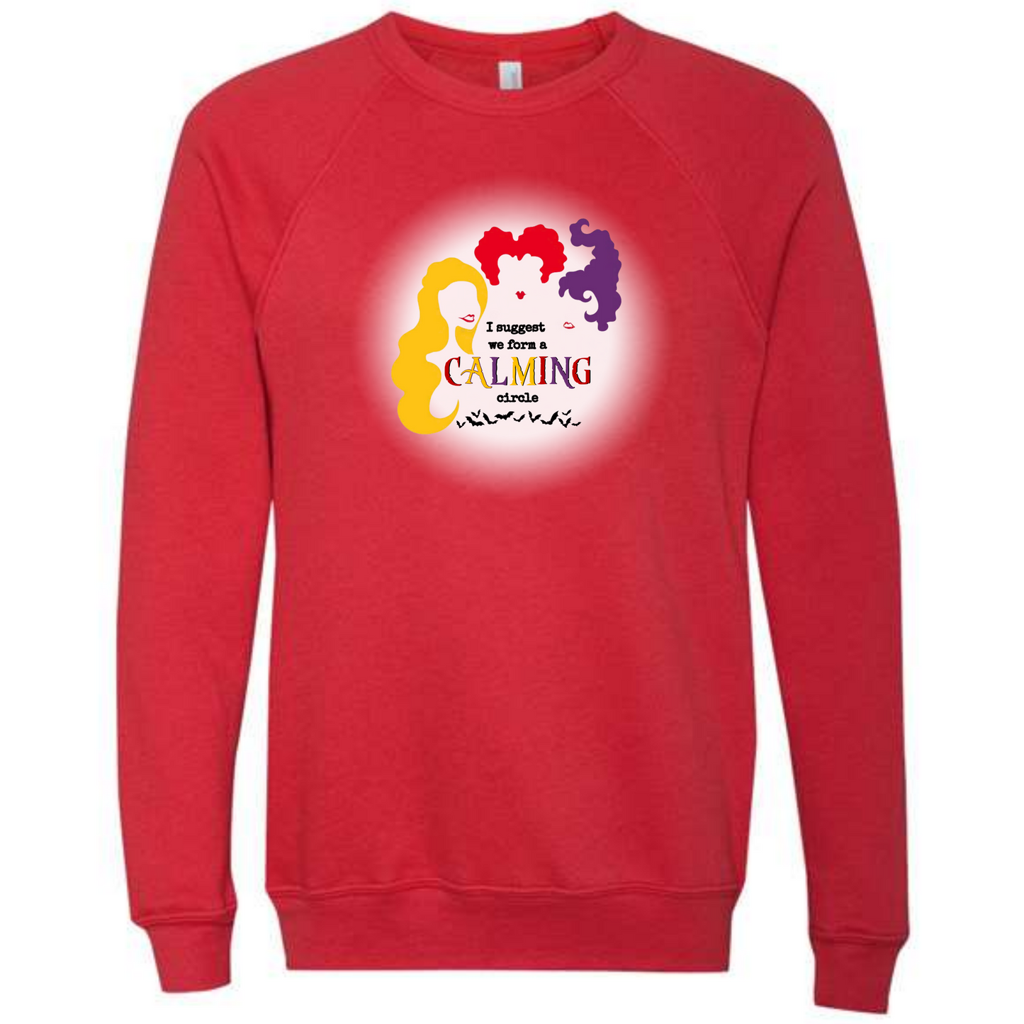 Calming Circle - Sponge Fleece Raglan Sweatshirt - Assorted Colors