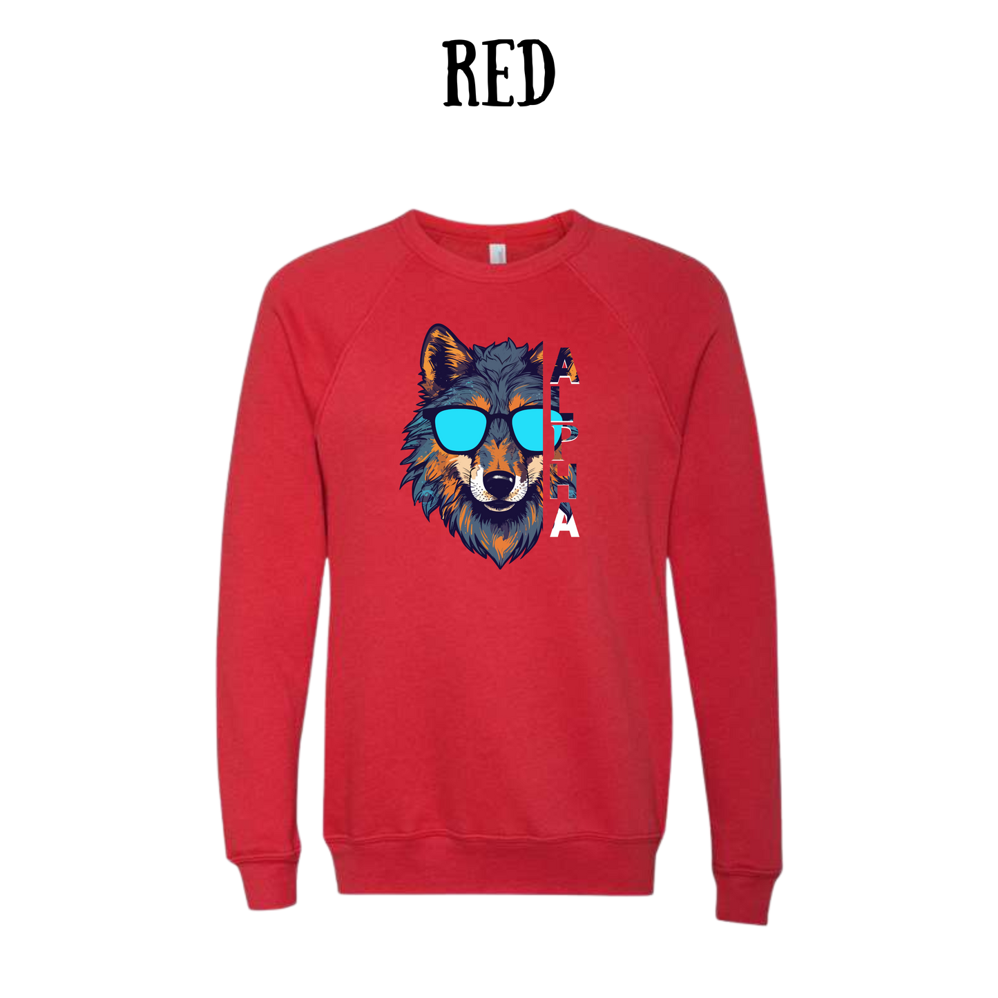 BP - Alpha - Sponge Fleece Raglan Sweatshirt - Assorted Colors