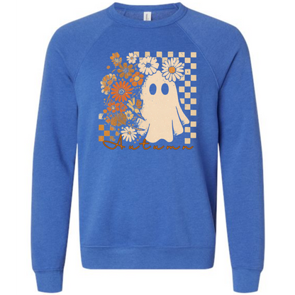 HP - Autumn Ghost - Sponge Fleece Raglan Sweatshirt - Blues, Purples