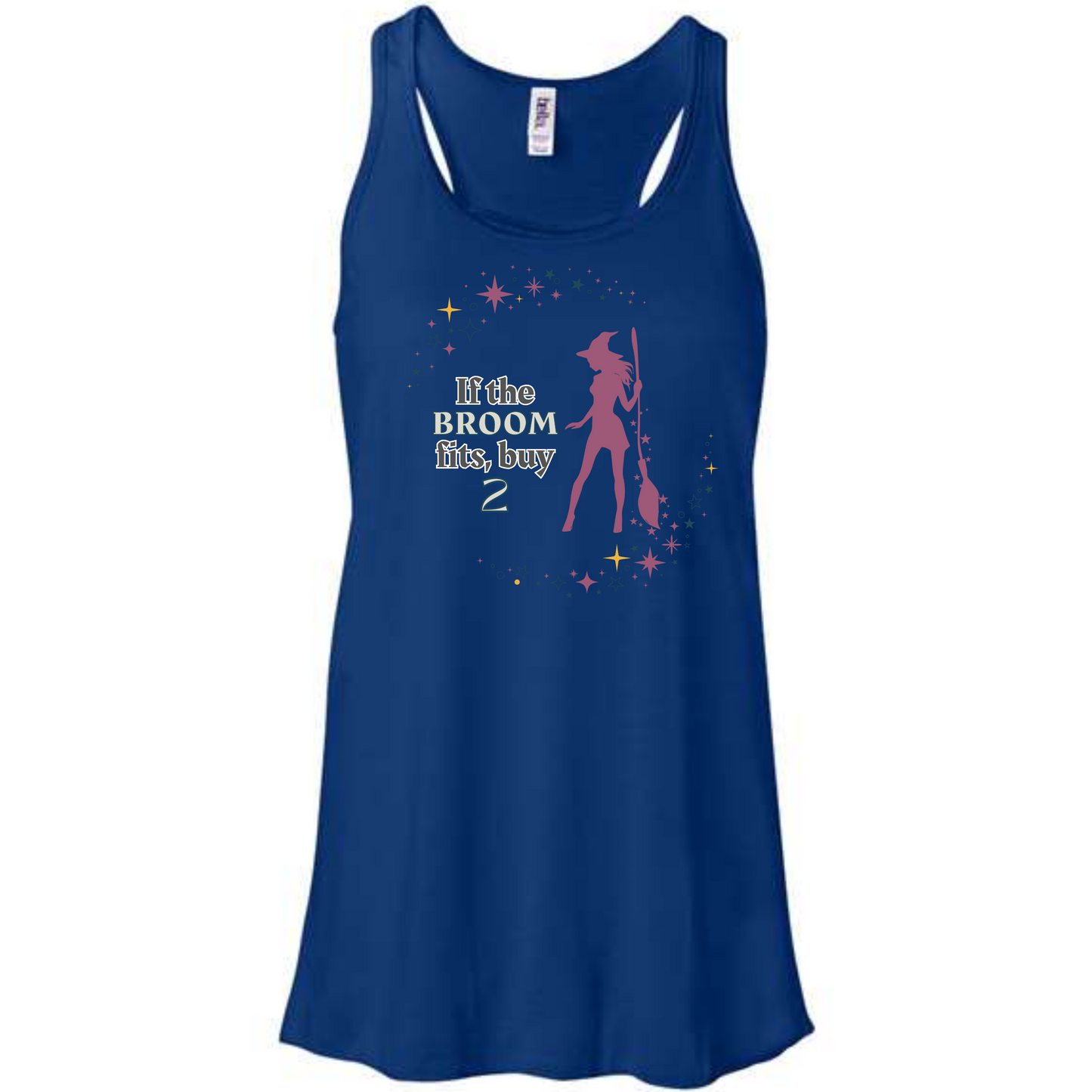 HP - If The Broom Fits - Women's Flowy Racerback Tank