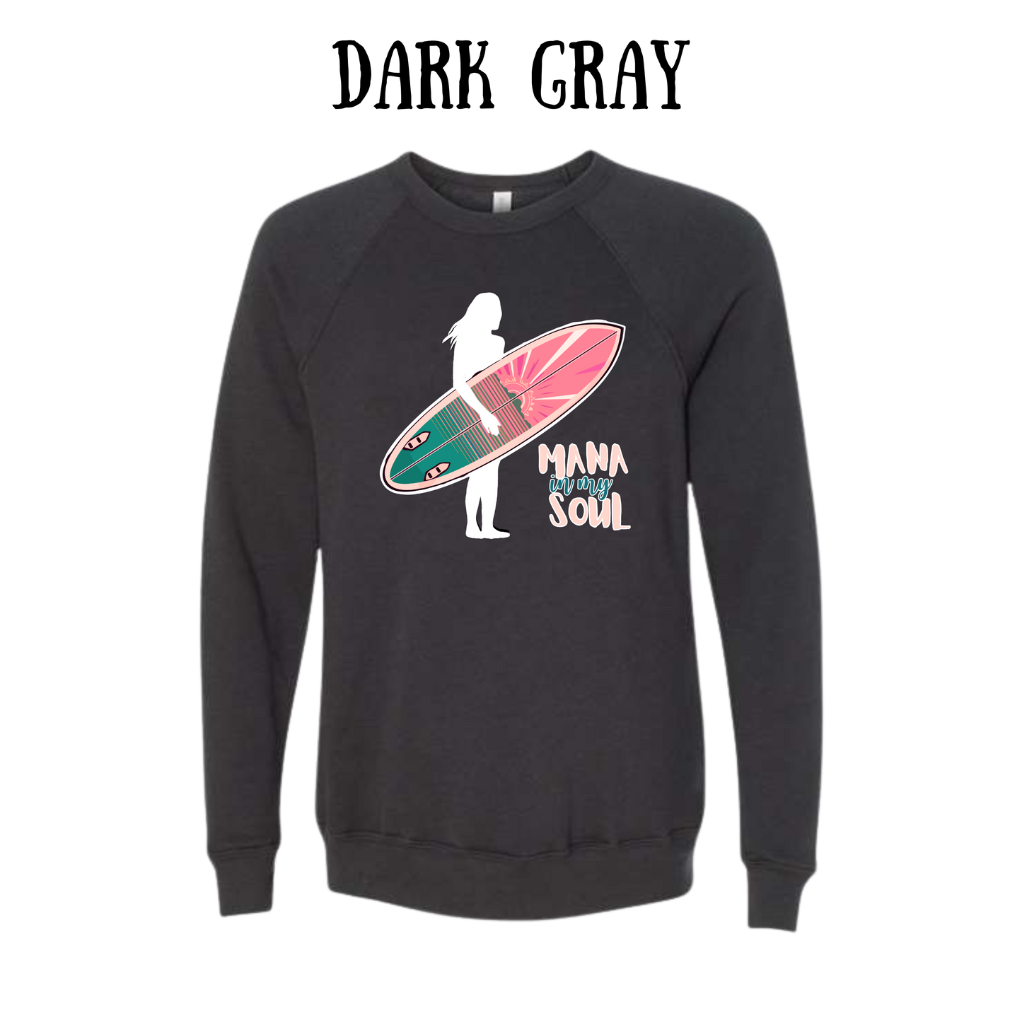 VP - Mana in My Soul - Sponge Fleece Raglan Sweatshirt - Greens, Neutrals