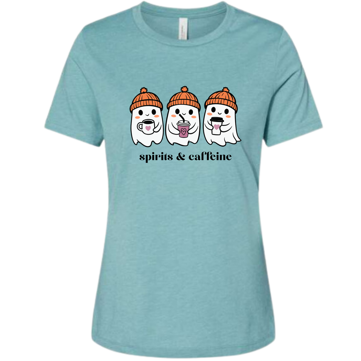 Spirits & Caffeine - Women's Relaxed Fit Tee - Assorted Colors