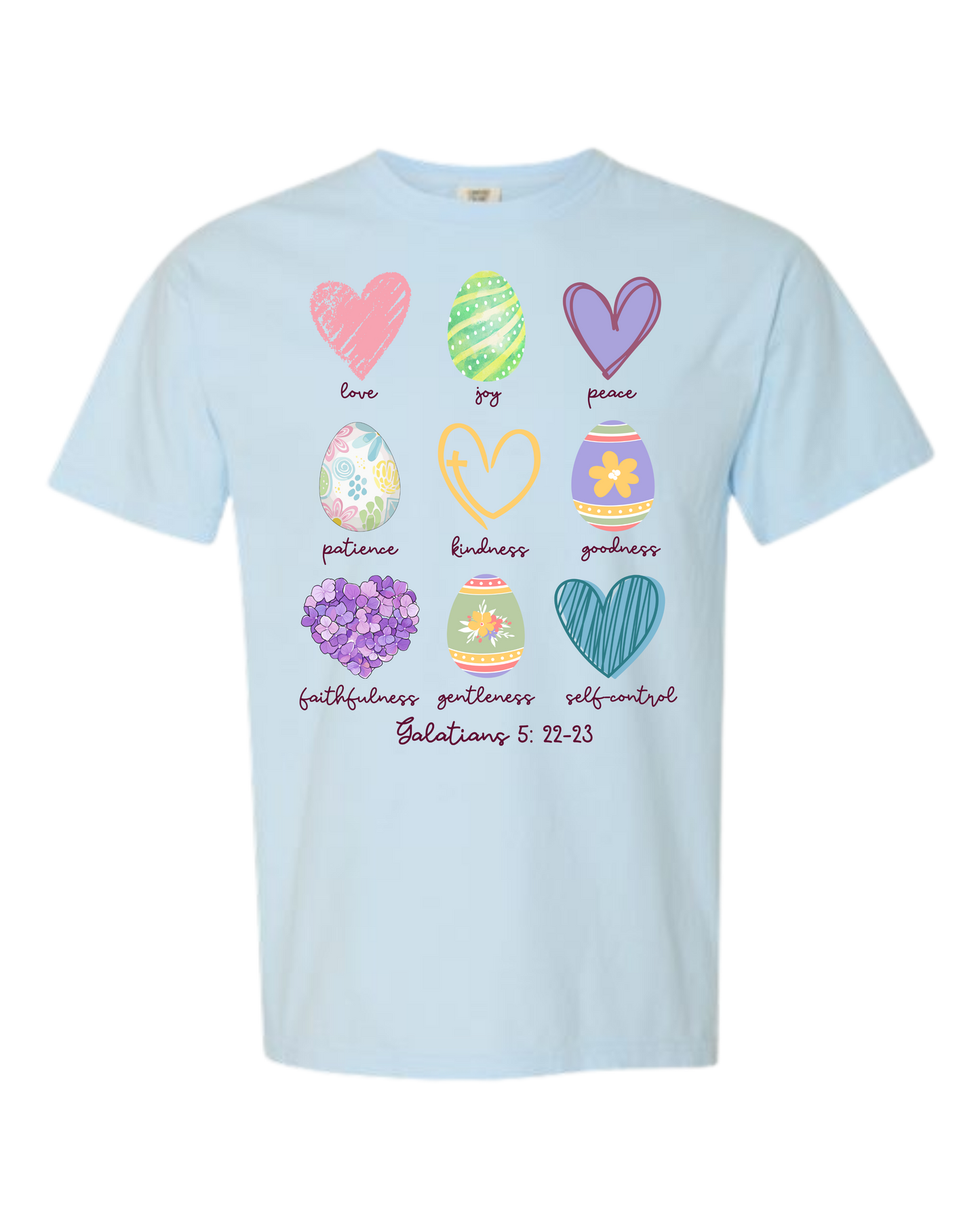Galatians 5 - Easter - Comfort Colors - Heavyweight Unisex Tee - Blues