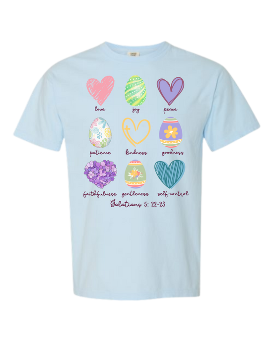 Galatians 5 - Easter - Comfort Colors - Heavyweight Unisex Tee - Blues