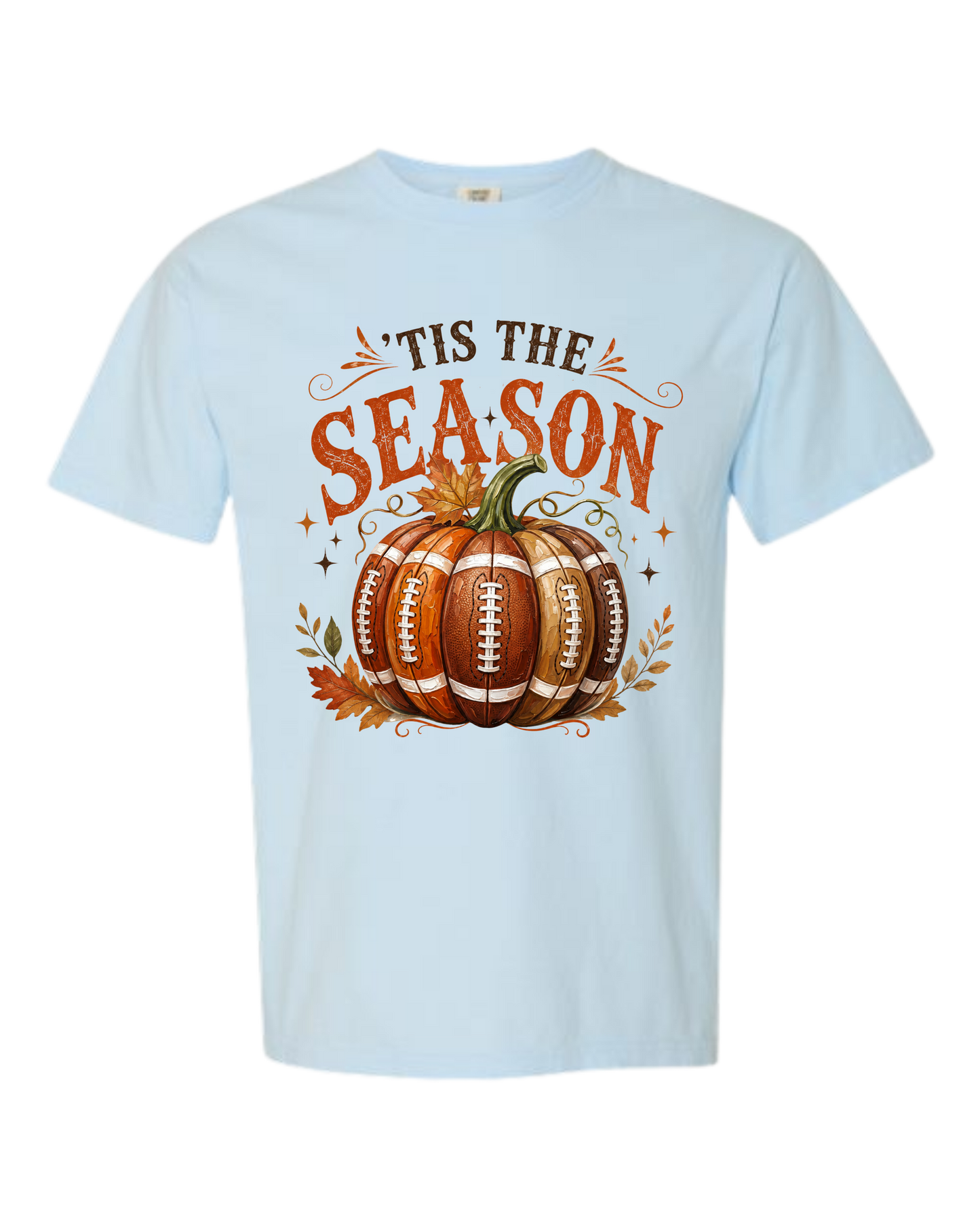 'Tis Football Season - Comfort Colors - Heavyweight Unisex Tee - Blues