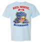 Red, White, And Blueberries - Comfort Colors - Heavyweight Unisex Tee - Blues