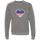 One Nation One Heart - Sponge Fleece Raglan Sweatshirt - Assorted Colors