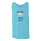 Saved. Free. Loud & Proud - Comfort Colors - Unisex Tank - Neutral Colors & Blues