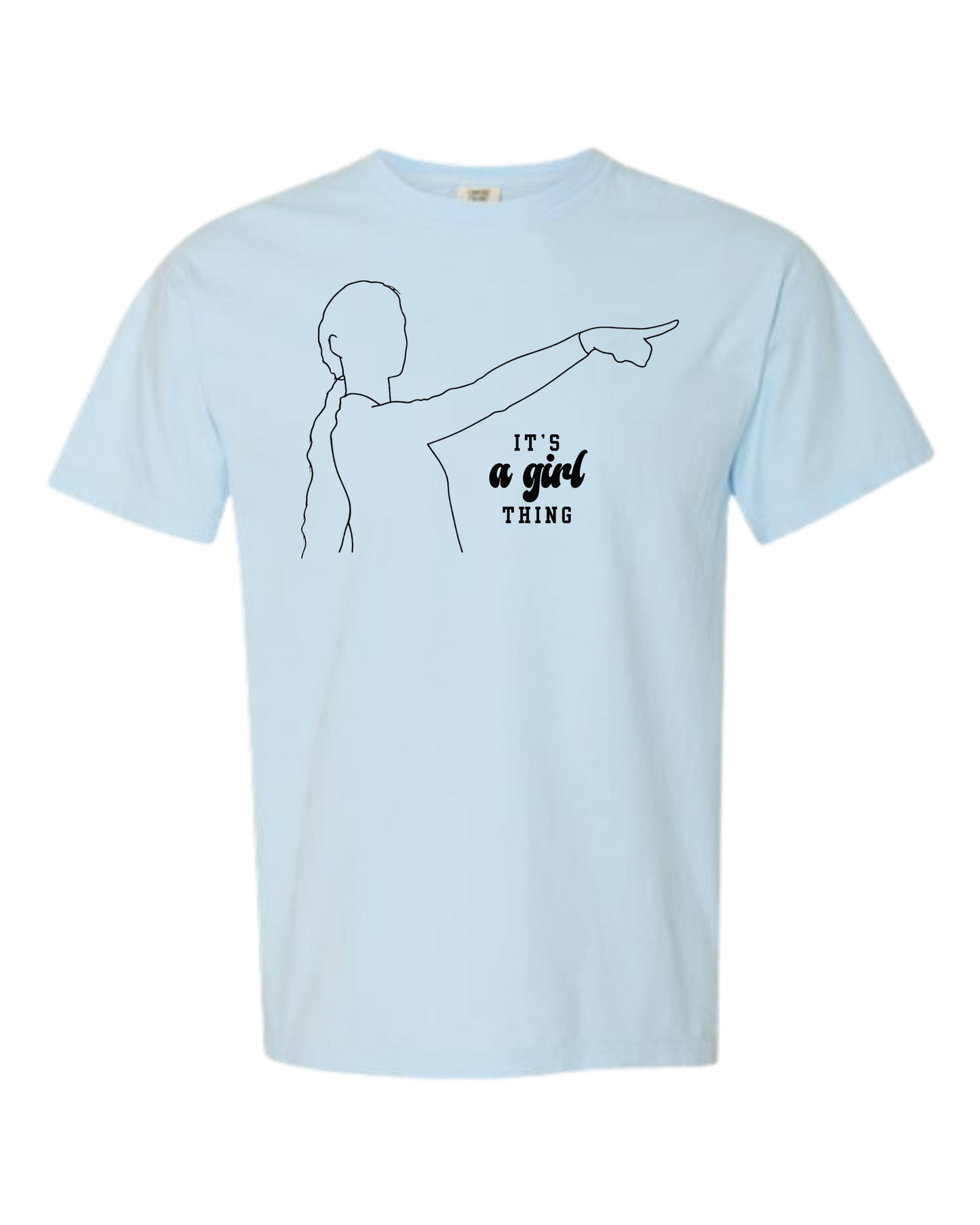 It's A Girl Thing - Comfort Colors - Heavyweight Unisex Tee - Blues