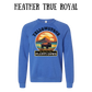 CP - Yellowstone: Fluffy Cows - Sponge Fleece Raglan Sweatshirt - Blues, Purples