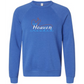 Make Heaven Crowded - Sponge Fleece Raglan Sweatshirt - Blues, Purples