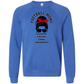 SP - Football Moms Fueled By - Sponge Fleece Raglan Sweatshirt - Blues, Purples