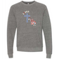Loves Jesus & America too - Sponge Fleece Raglan Sweatshirt - Assorted Colors