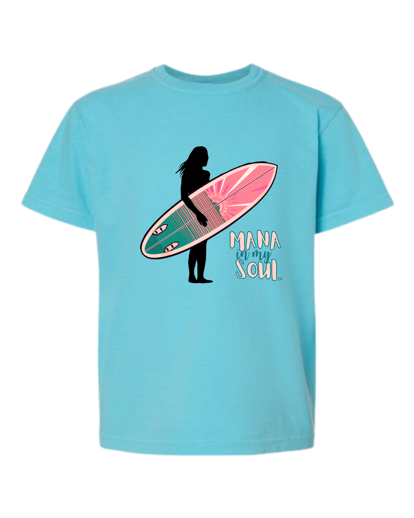 Mana in My Soul - Comfort Colors - Heavyweight Youth Tee - Neutral Colors & Blues
